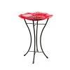 Woodlink / Audubon Woodlink Red Poppy Garden Glass Birdbath