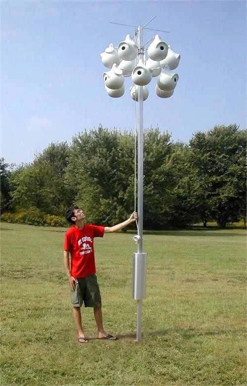 Troyer Purple Martin Houses Purple Martin Deluxe Gourd Rack System With 12 SuperGourds