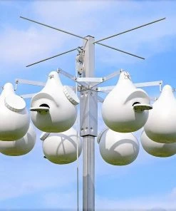 Troyer Purple Martin Houses Purple Martin 8 Rack System Without Gourds