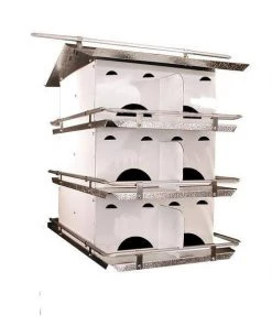 Purple Martin Houses Birds Choice Starling Resistant 3 Floor-12 Room Purple Martin House