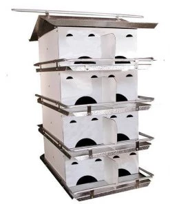 Purple Martin Houses Birds Choice Starling Resistant 4 Floor-16 Room Purple Martin House
