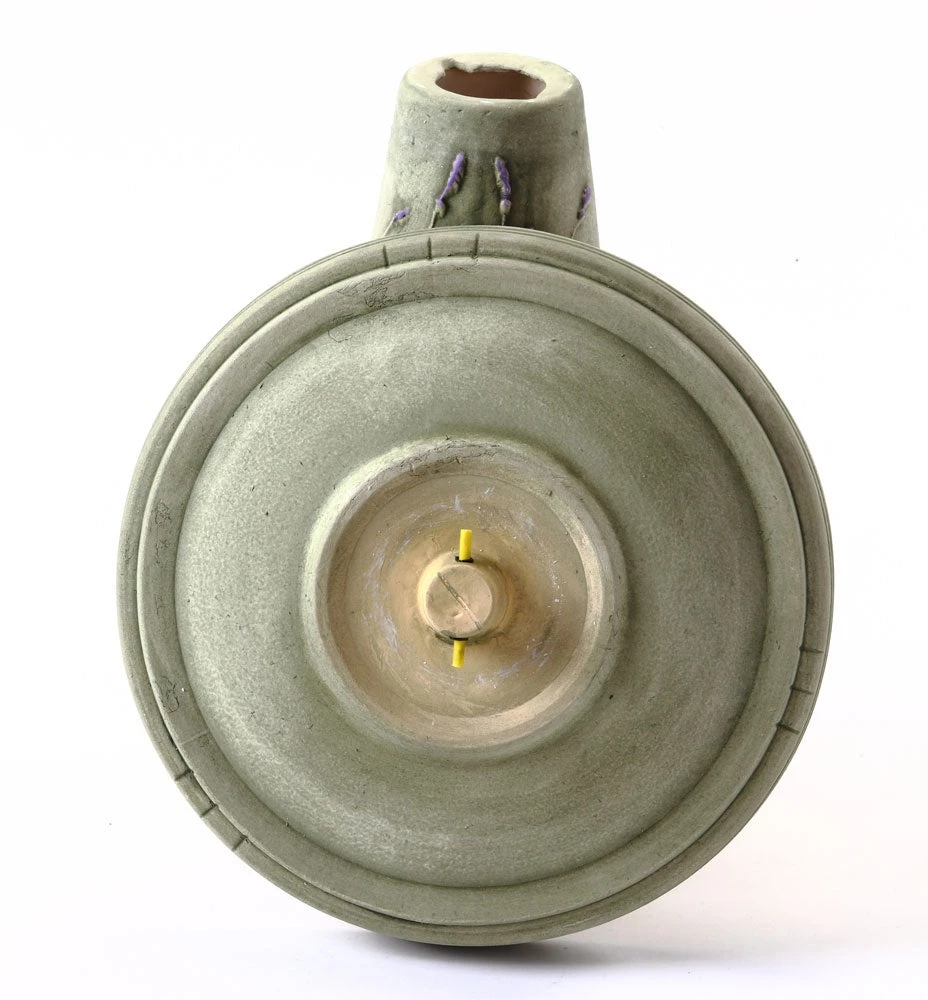 Birds Choice Bird Baths Handcrafted Clay Lavender Birdbath