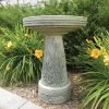Birds Choice Bird Baths Handcrafted Clay Lavender Birdbath