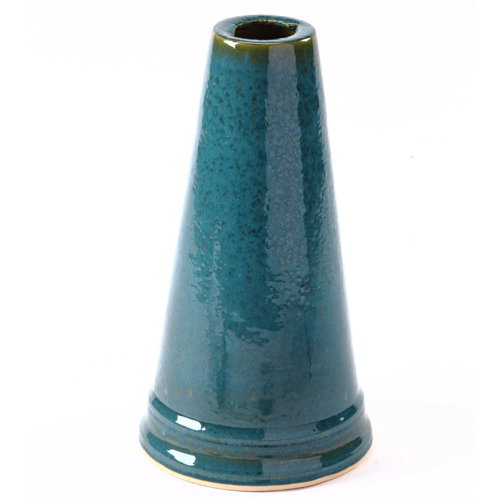 Birds Choice Simple Elegance Glazed Clay Turquoise Birdbath