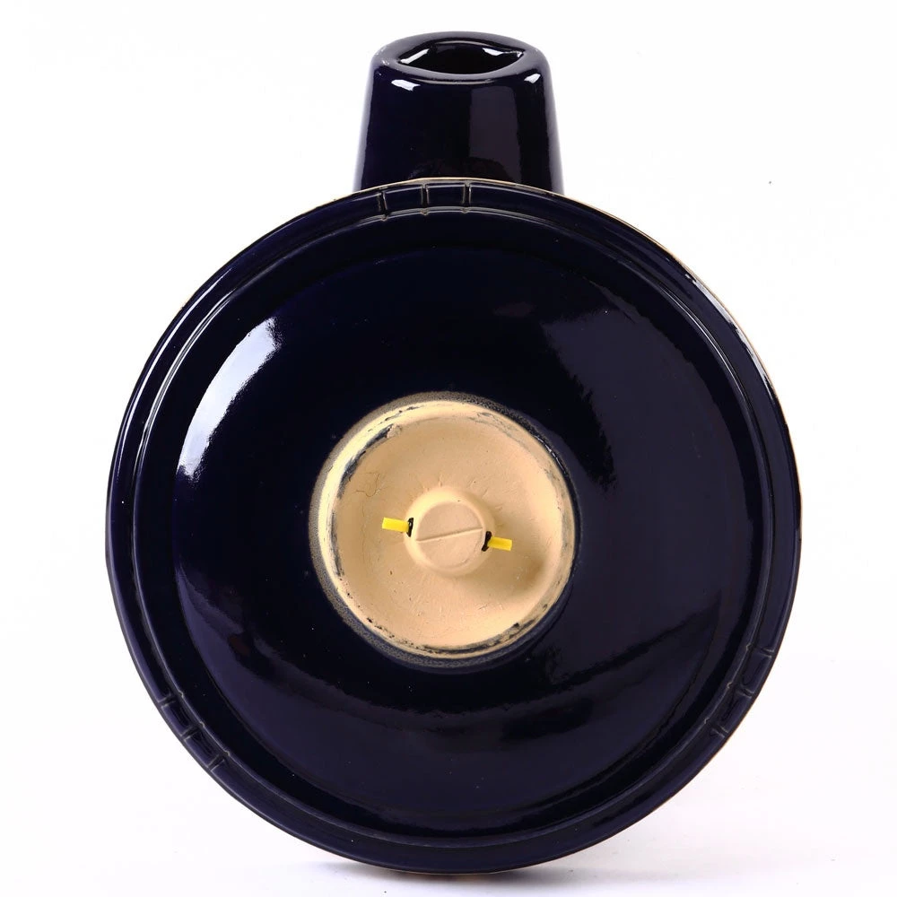 Birds Choice Cobalt Blue Glazed Clay Birdbath Bird Baths