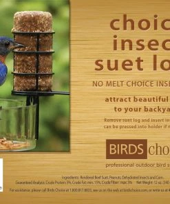 Bird Feeder Accessories Birds Choice Insect Suet Log - No Melt 12 Pack