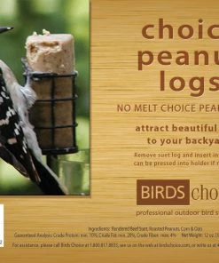 Birds Choice Peanut Suet Log - No Melt 12 Pack