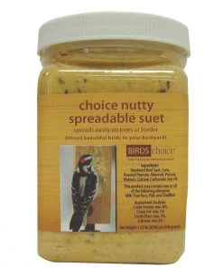 Birds Choice NUTTY SPREADABLE SUET - 8 Pack Bird Feeder Accessories