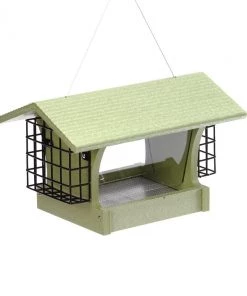 Birds Choice GREEN SOLUTIONS HOPPER FEEDER WITH SUETS - 3 QUART