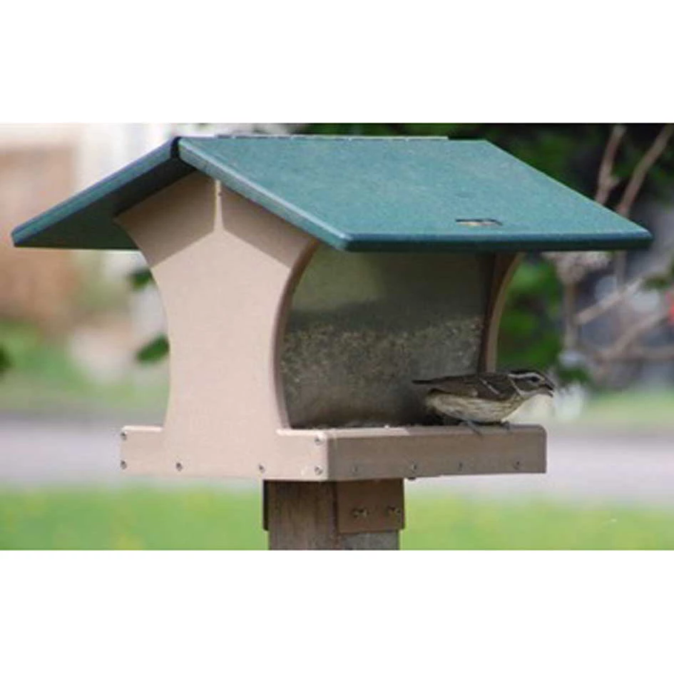 Birds Choice Recycled 4 Quart 2-Sided Hopper Feeder Bird Feeders