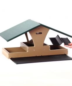 Birds Choice Recycled Double Decker Hopper Platform Bird Feeder